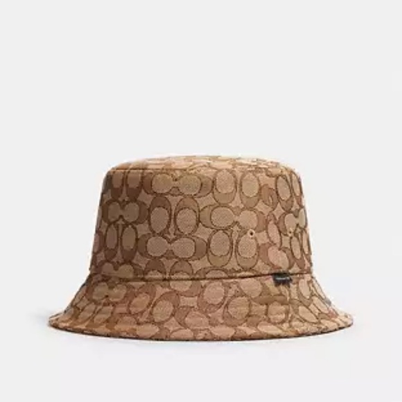 Coach Signature Tan Bucket Hat - Picture 1 of 6